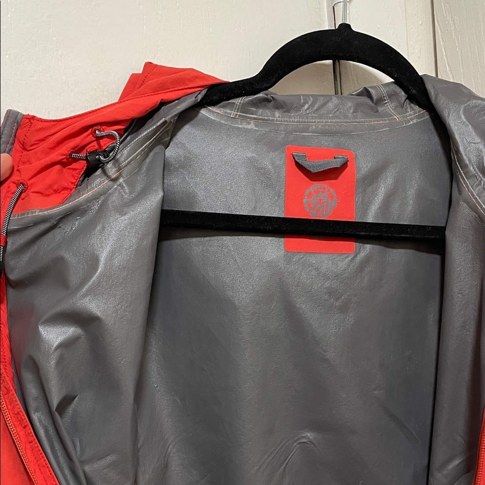 REI Coral Red Women's Rain Jacket - Picture 2 of 8